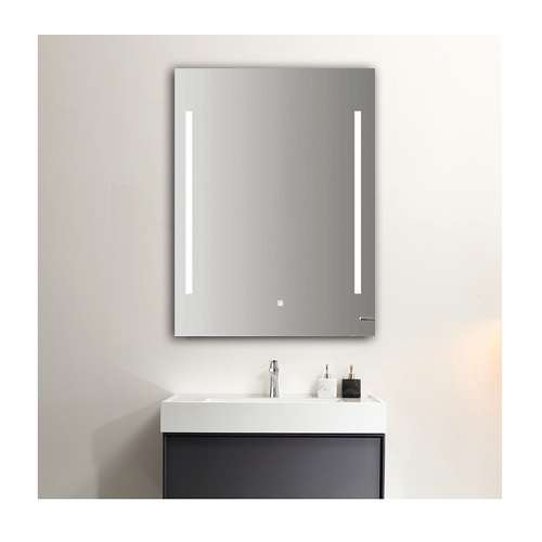 salon Modern Decorative 600*800 mm Square Touch Switch 30000 Hours Square Wall Mounted Mirror Light