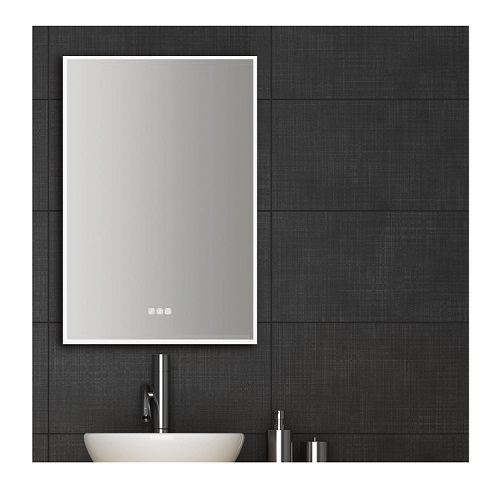 Square 1000*600mm Touch Switch Wall Mounted Bathroom Mirror With Light