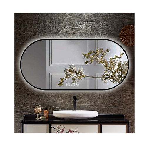 Made China Superior Quality Ellipsoid Make Up Bathroom Wall Mounted Mirror Light Modern
